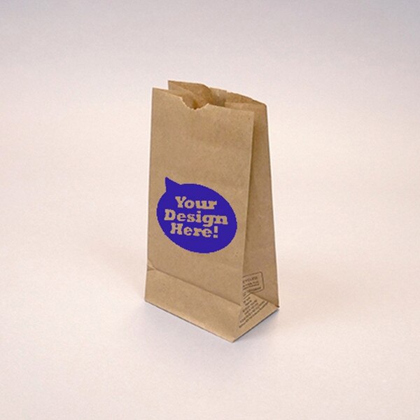 Custom-Printed Natural Kraft 6-lb G